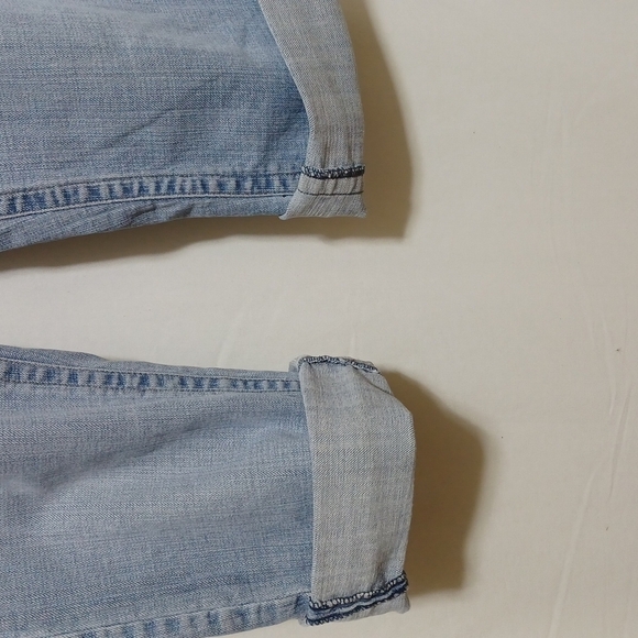 DEPARTMENT OF PEACE JEANS SIZE 14 IN A BEAUTIFUL BLUE DENIM FADED - Picture 2 of 9